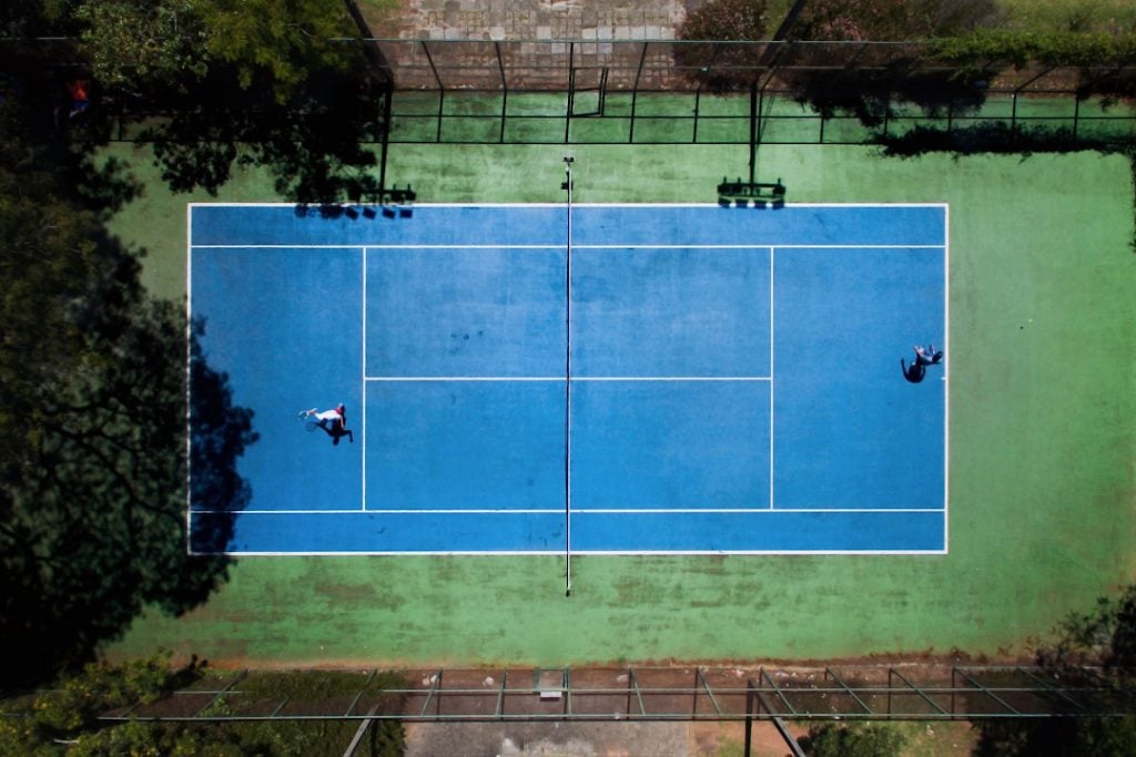 Cancha dura de cemento