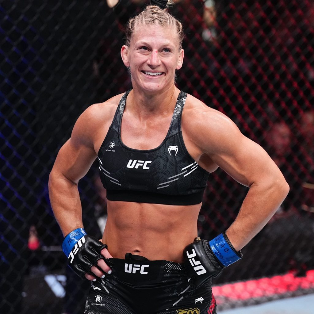 Kayla Harrison en su segunda pelea en UFC,