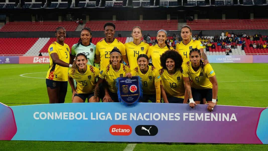 Alineación de la seleccion de Ecuador Femenina.
