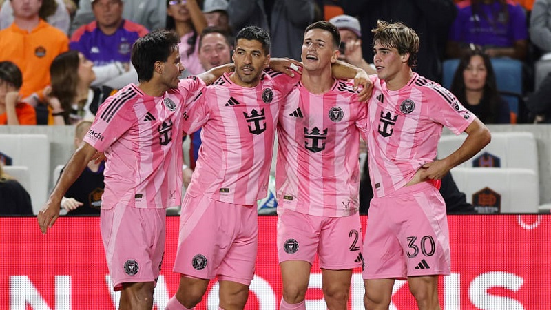 equipo del Inter Miami celebrando