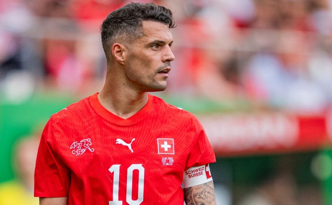 el capitán de Suiza, Granit Xhaka