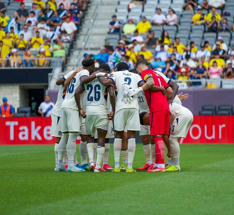 Jugadores de la selección de Ecuador.