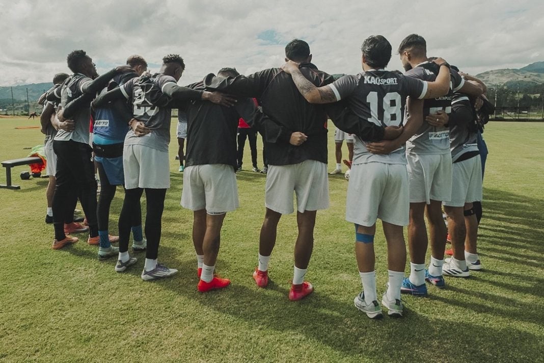 Jugadores del Deportivo Cuenca.